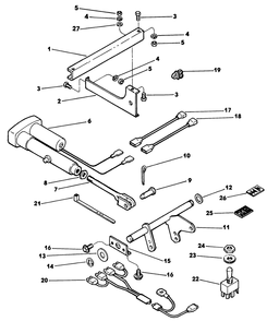 Electric Lift Kit Diagram and Parts List for 62542C (K00000001-K99999999)(1991) Lawn Boy Lawn Tractor
